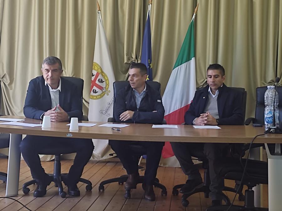 
	Da sinistra, Michele Ena, Franco Saba e Giuseppe Demelas

