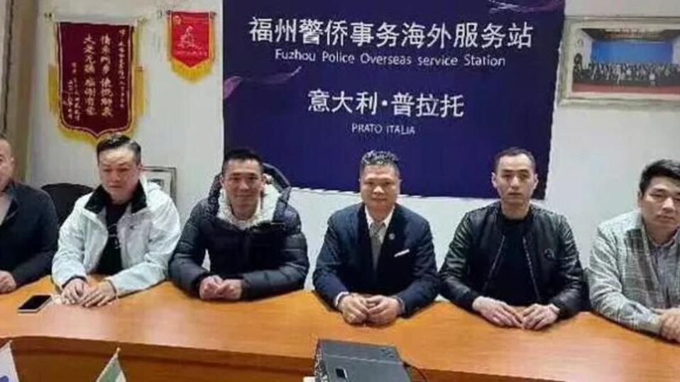 I responsabili della “stazionedi polizia di oltremare” di via Orti del pero