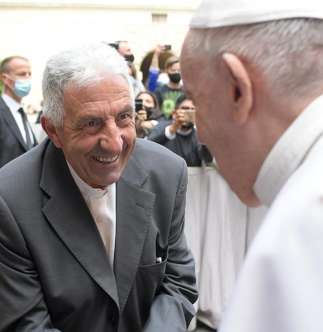 Don Armando Zappolini con Papa Francesco