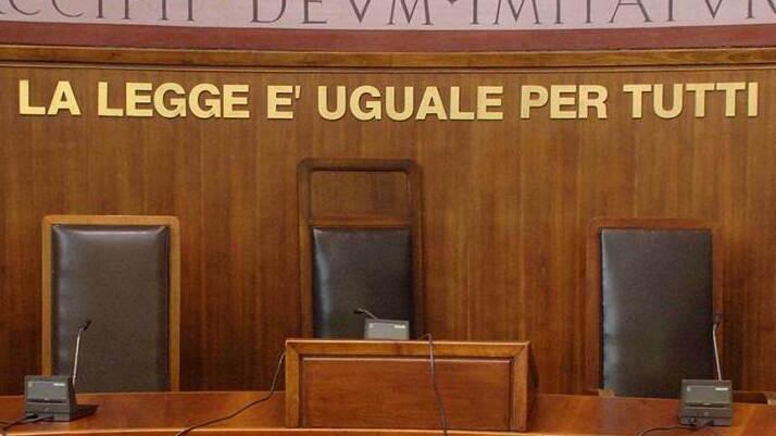 Aula di tribunale (foto d'archivio)