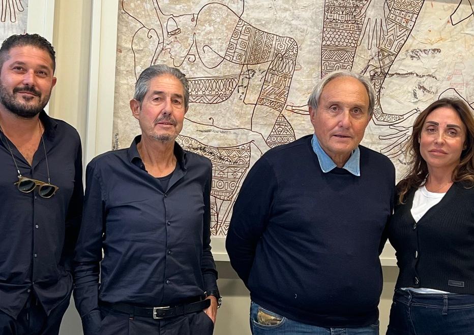 La famiglia Taccetti con Carlo, Giovanni, Stefano e Francesca