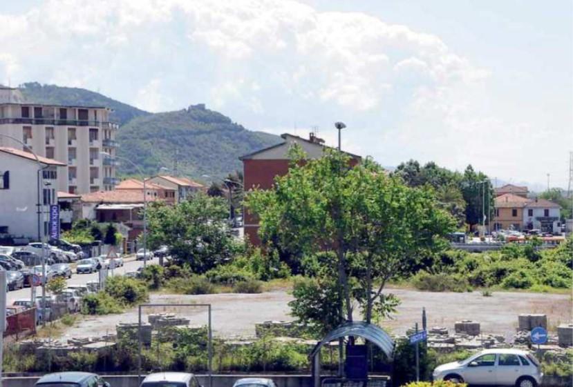 L’area dove sorgerà il distretto