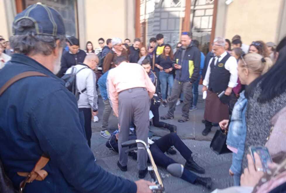 L’intervento della polizia municipale