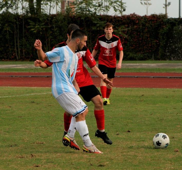 Ricci in azione in una delle precedenti partite del Montecatini