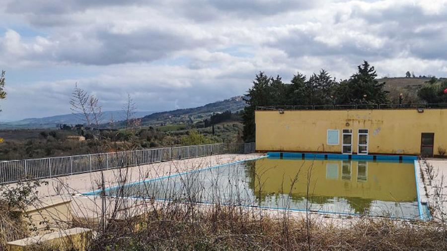 
	L'area in cui sorger&agrave; la nuova piscina&nbsp;

