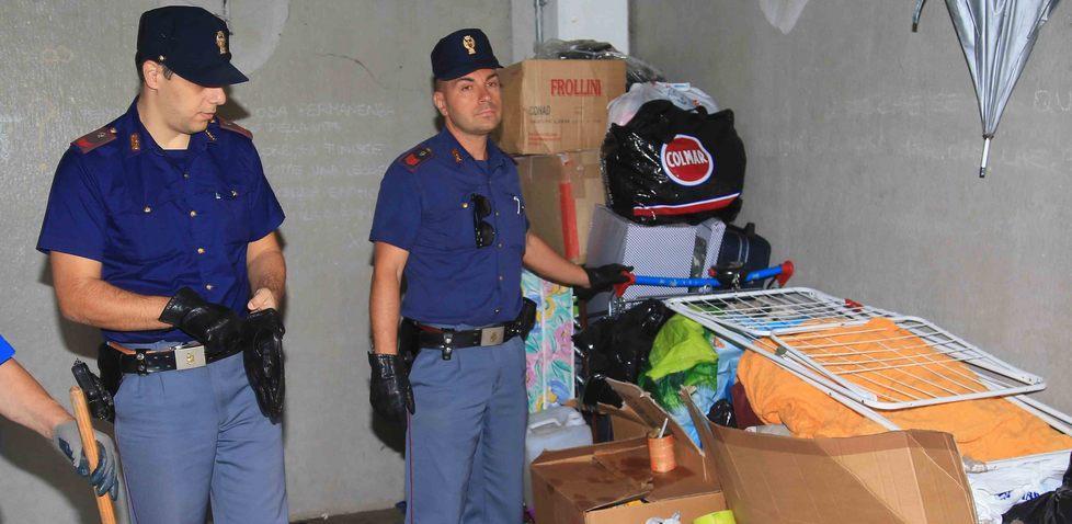 Degrado all’ex Gasometro blitz della polizia all’alba 