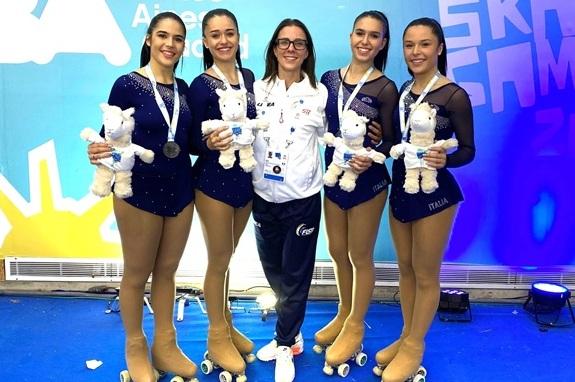 Ferrara, pattini d’argento ai Mondiali