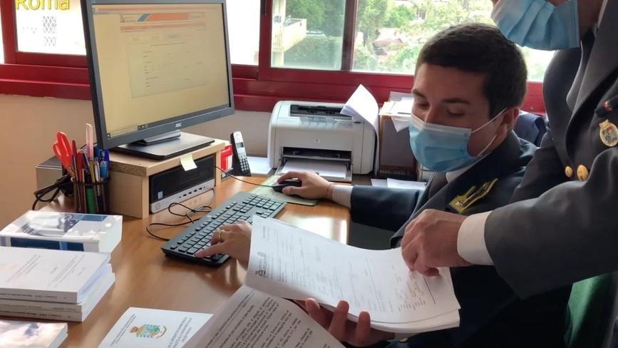Finanzieri del comando provinciale di Roma al lavoro