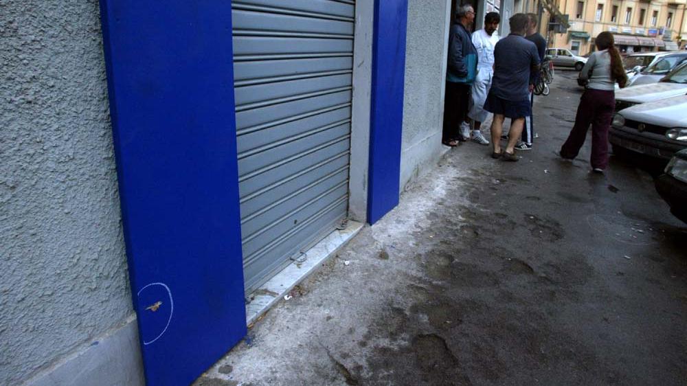 Uno dei colpi di pistola