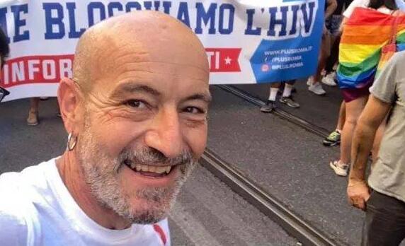 Giulio Maria Corbelli a un corteo