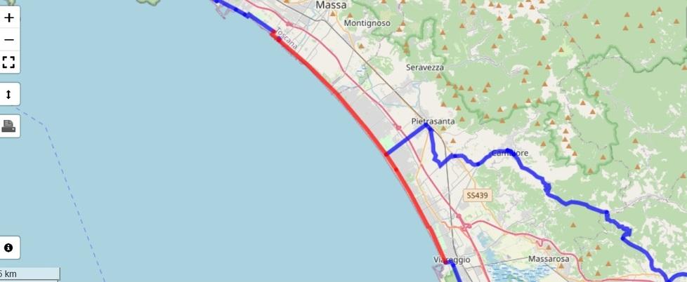 Ciclovia della Versilia: 40mila euro per completarla fino al Burlamacca