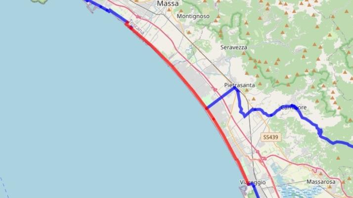 Ciclovia della Versilia: 40mila euro per completarla fino al Burlamacca