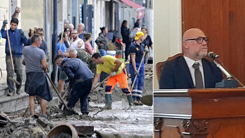 Alluvione, la difesa di Nogarin: «Non ho smembrato la protezione civile comunale»