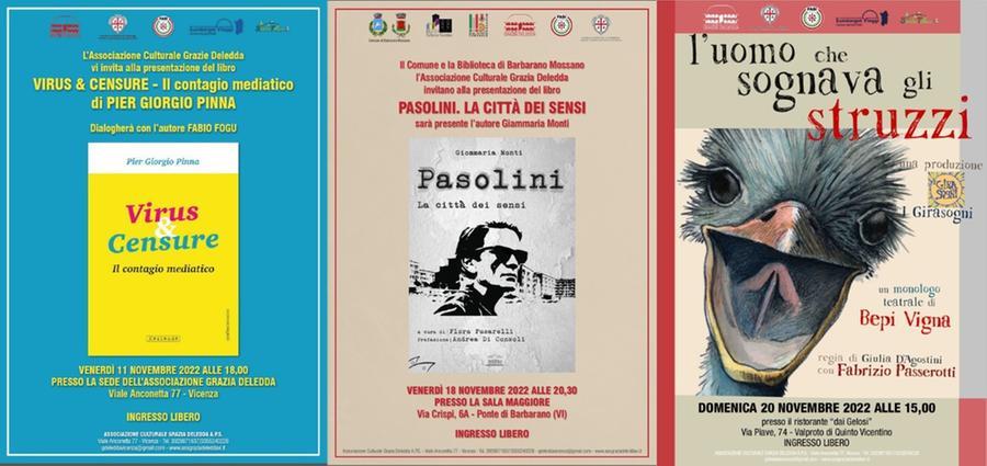 Novembre di libri e teatro a Vicenza con il Circolo dei sardi “Grazia Deledda”