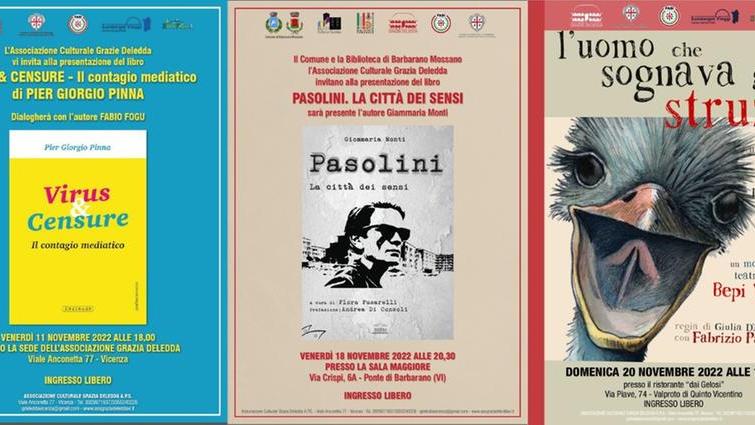 Novembre di libri e teatro a Vicenza con il Circolo dei sardi “Grazia Deledda”