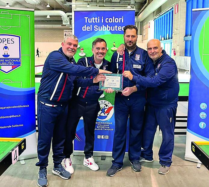 Che trionfo a Cremona, Sassari torna in serie C anche nel Subbuteo