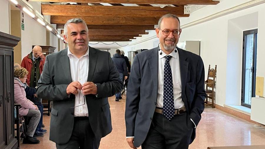 Il vicesindaco Lodi con l'avvocato Bergamasco oggi in tribunale