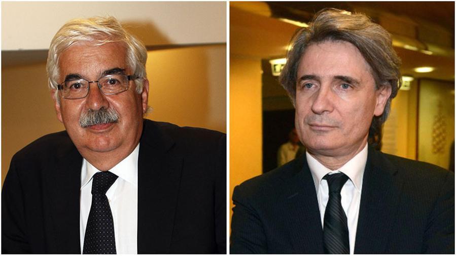 L'ex presidente Giuseppe Fornasari e l'ex direttore generale Luca Bronchi
