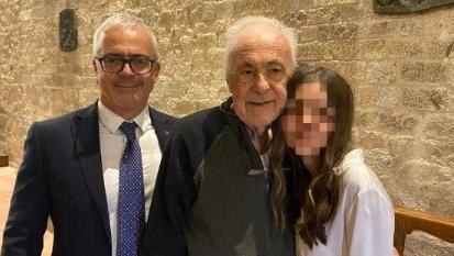 Andrea Serfogli con il padre scomparso a 85 anni