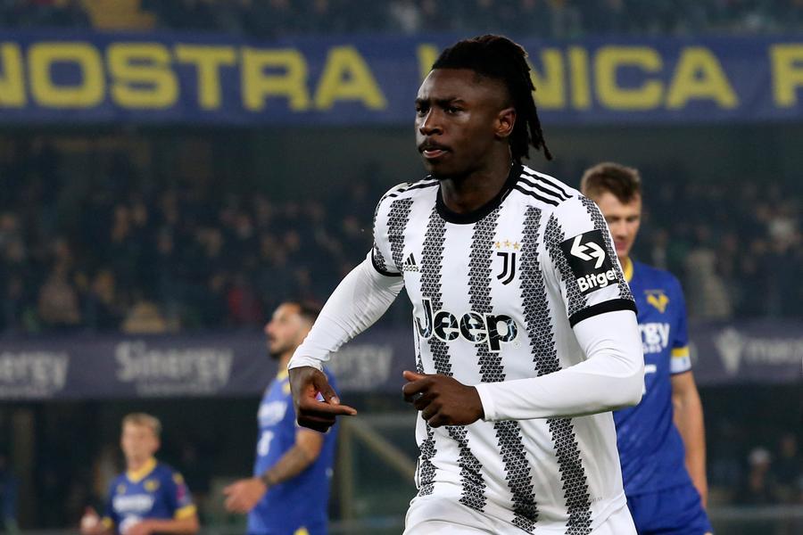 La Juventus batte il Verona, la risolve Kean: quinta vittoria di fila