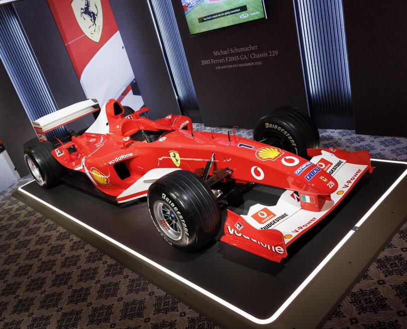 La Ferrari di Schumacher ceduta all’asta per 13 milioni
