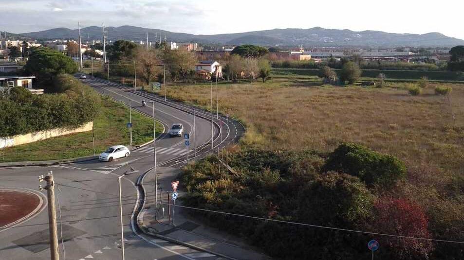 Nella foto di Stefanini/Silvi, l’area tra via dei Pelaghi e via Lando Conti