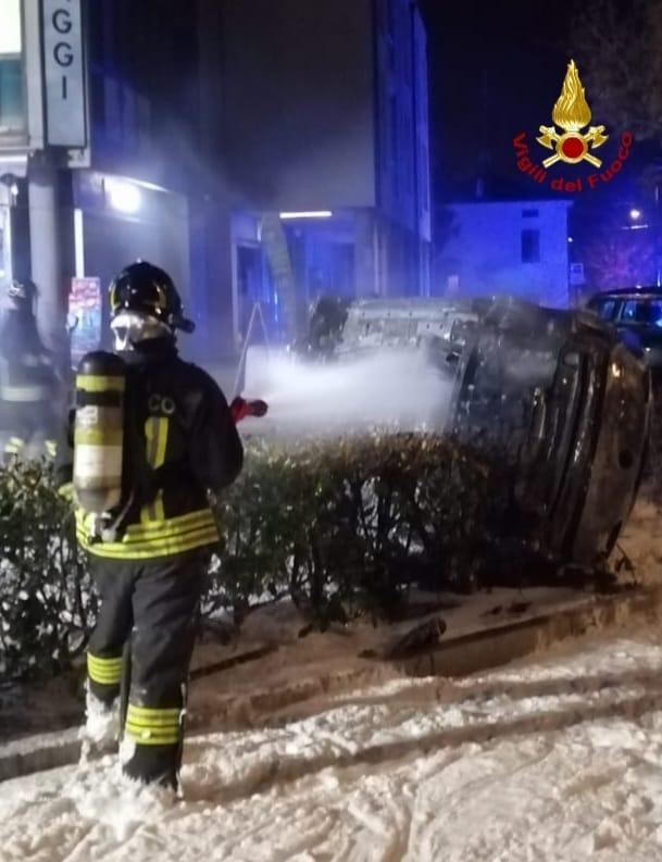 
	L'intervento dei vigili del fuoco a Scandiano

