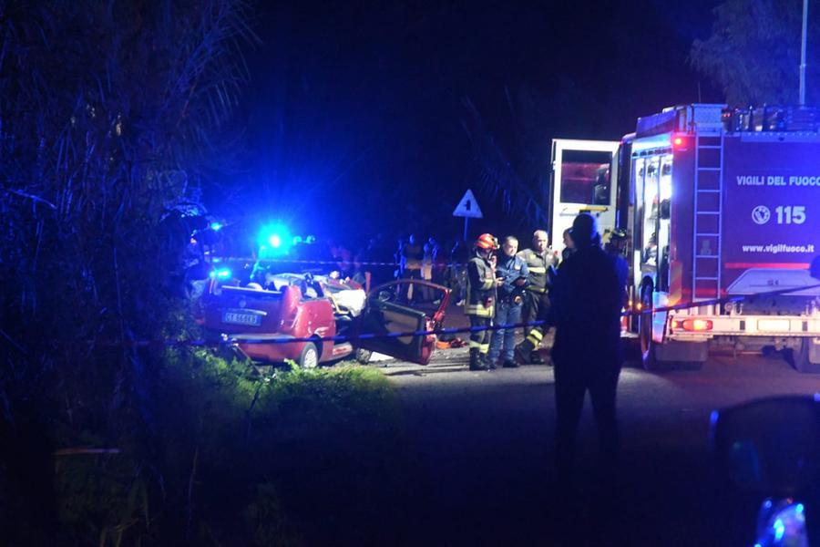 
	L'incidente avvenuto a Cabras <em>(foto Francesco Pinna)</em>

