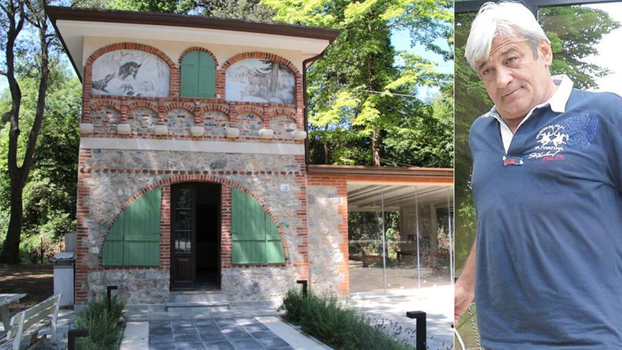 Il ristorante pizzeria La Lecciona sul viale dei Tigli e il suo gestore, Giancarlo Carpita: circa un mese fa, nel suo locale, Alberto Biancalana era stato a cena nel locale del collega
