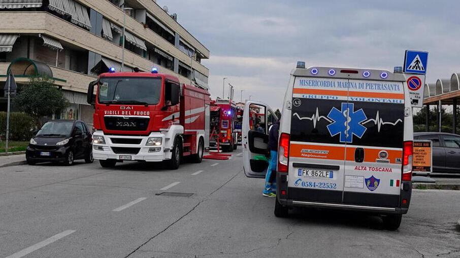 Fiamme in un palazzo Erp