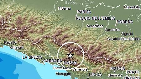 Terremoto di magnitudo 3.2 tra Fivizzano e San Michele