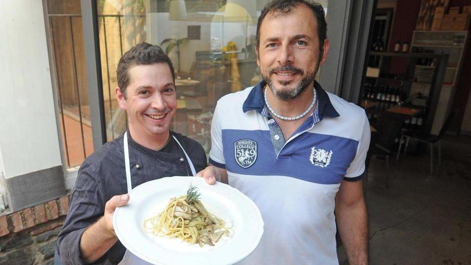 Spaghettoni ai porcini e crema di pecorino da Santopalato