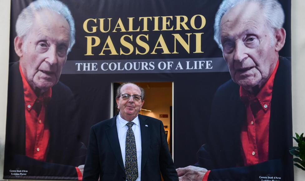 Lorenzo Pacini curatore della mostra e amico di Passani