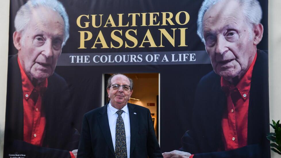 Lorenzo Pacini curatore della mostra e amico di Passani