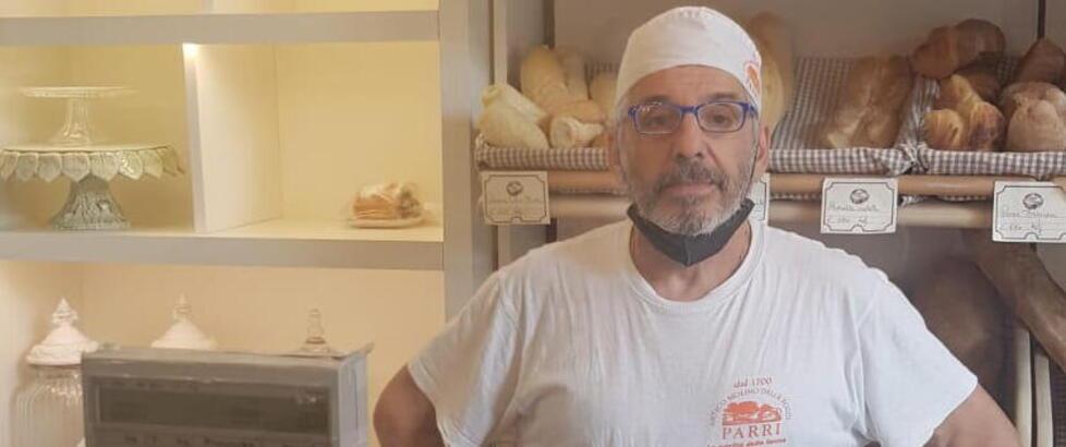 Livio Buffa fornaio del Panificio Sapori di Toscana