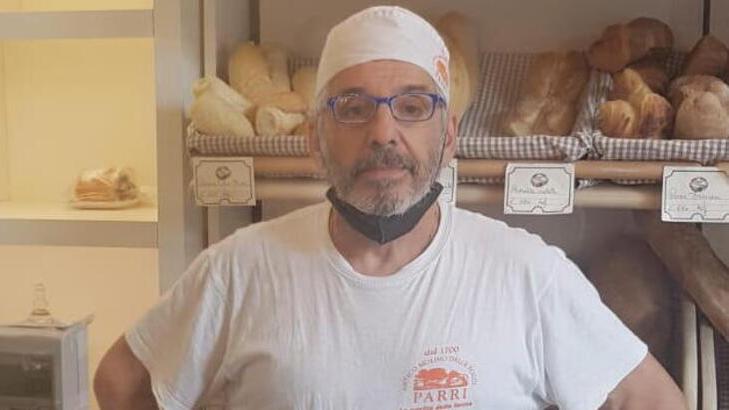 Livio Buffa fornaio del Panificio Sapori di Toscana