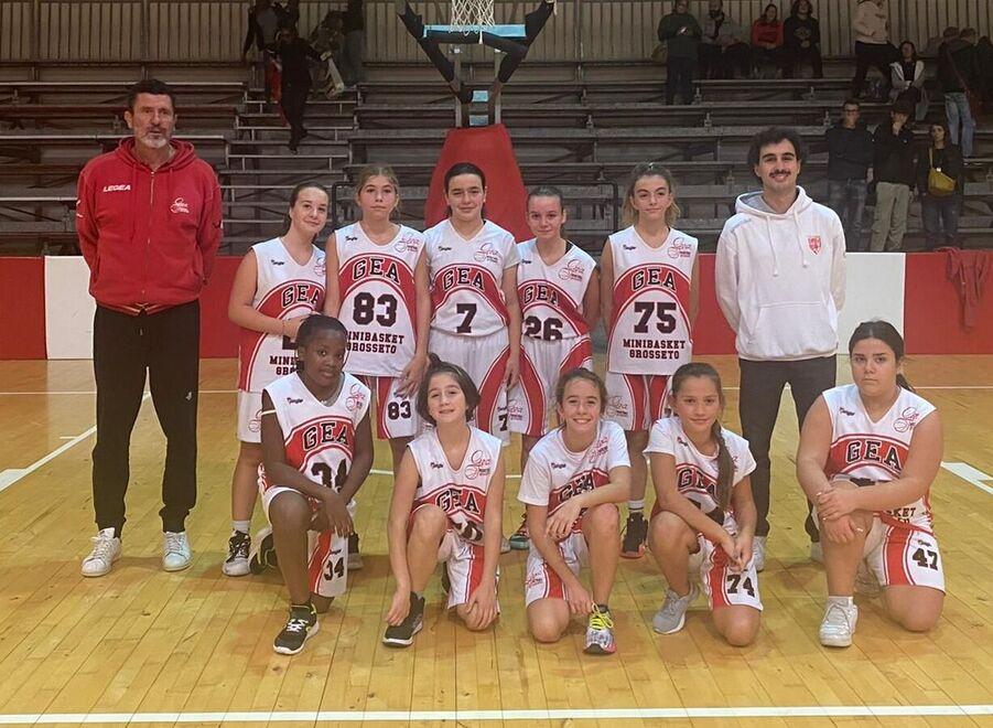 La formazione Under 13 di Gea Basket