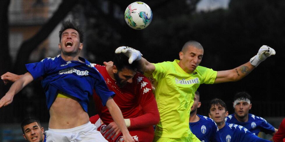 Aleksic fermato nell’area della Sangio (foto Bf)