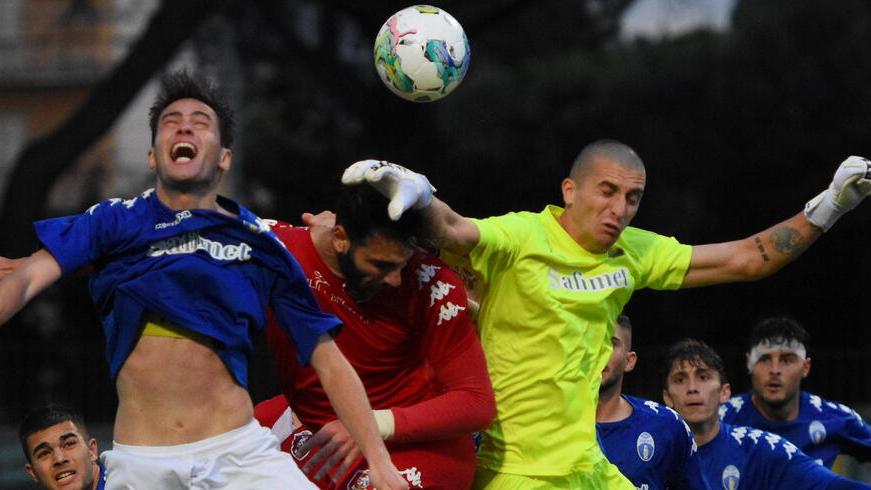 Aleksic fermato nell’area della Sangio (foto Bf)