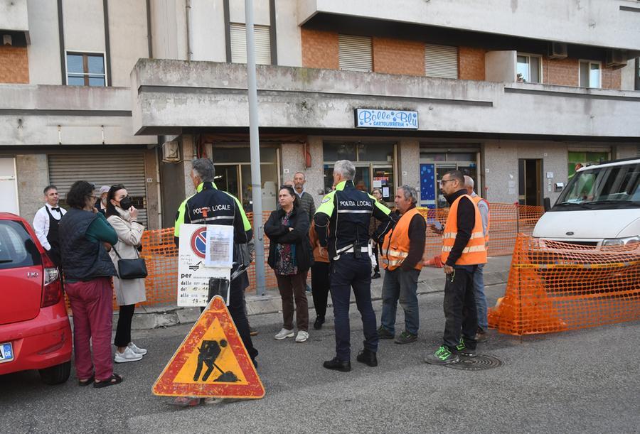 
	La protesta di qualche giorno fa di commercianti e residenti in via Baldino

