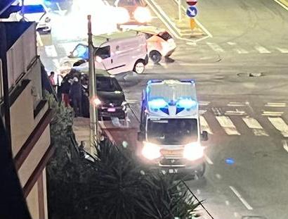 
	Lo&nbsp;scontro in viale Ciusa <em>(foto Mario Rosas)</em>

