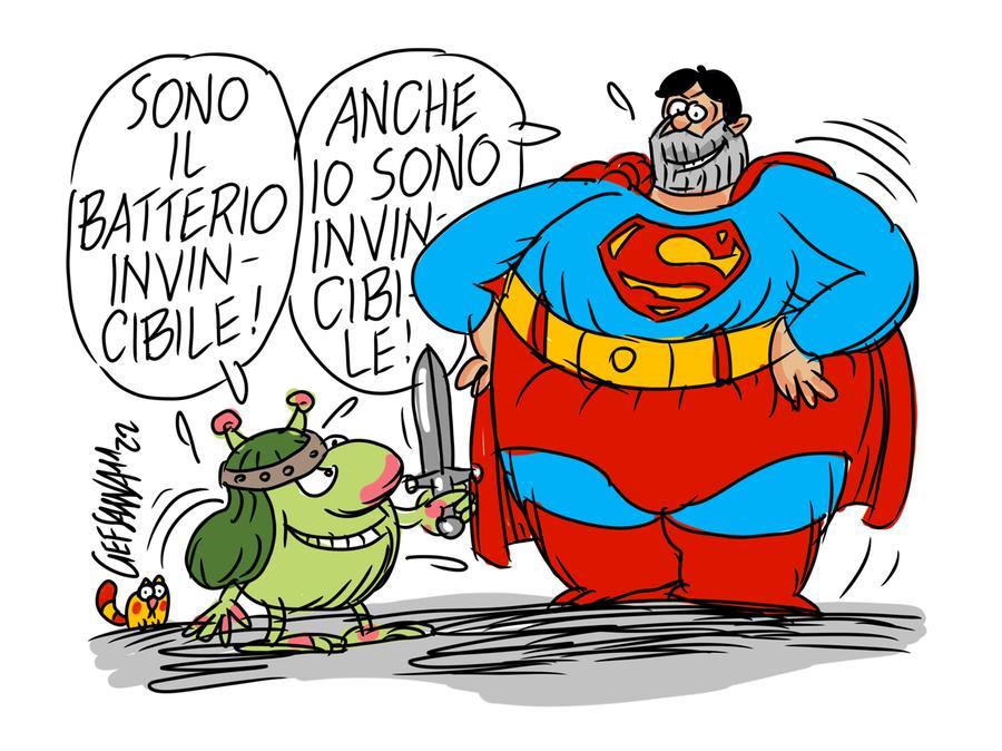 La vignetta di Gef: ecco Conan, il batterio invincibile