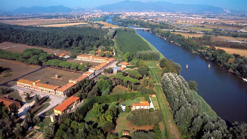 Una bella veduta dall’alto della tenuta di San Rossore