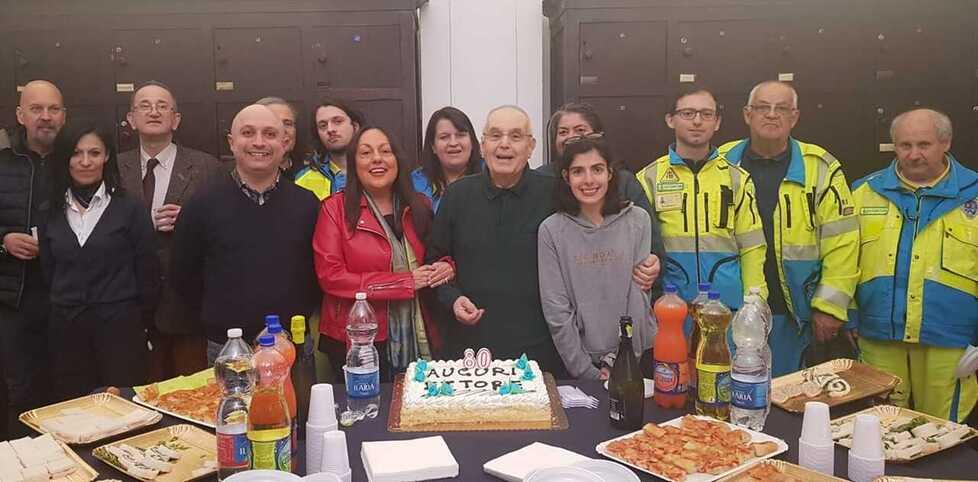 Addio Ettore, “l’uomo della mensa”. La Misericordia piange una colonna