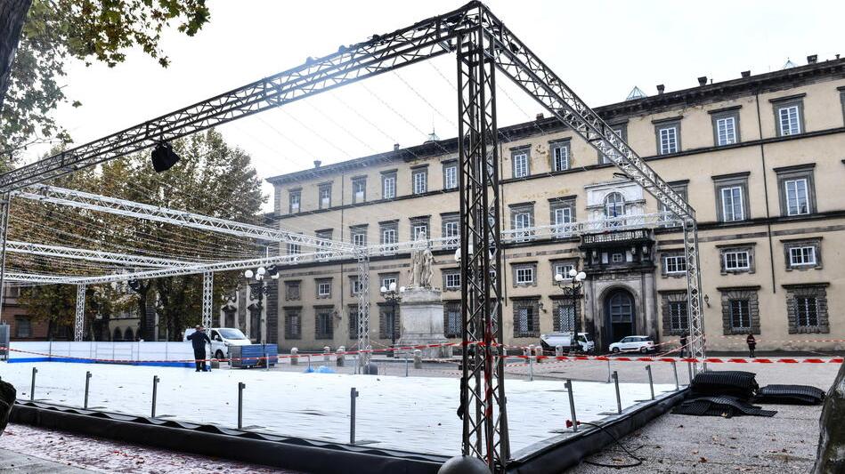 Un albero alto 10 metri in piazza San Michele, luci in centro e periferia