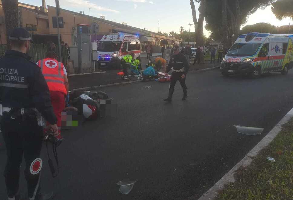 Anziano travolto da una moto