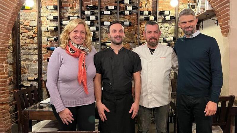 Lo staff del Baccanale col sindaco Ferrari