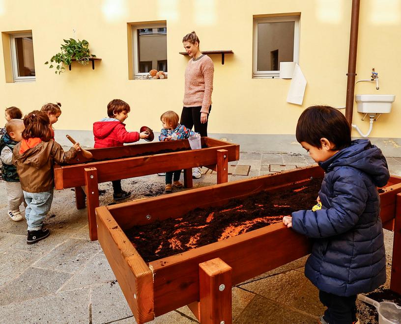 Modena Nido San Paolo, si gioca all’aria aperta con i fondi della Fondazione Bsgsp 