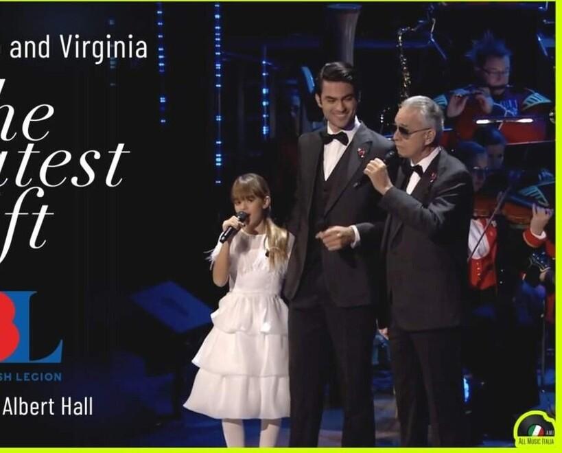 Andrea Bocelli e i figli cantano per i reali inglesi