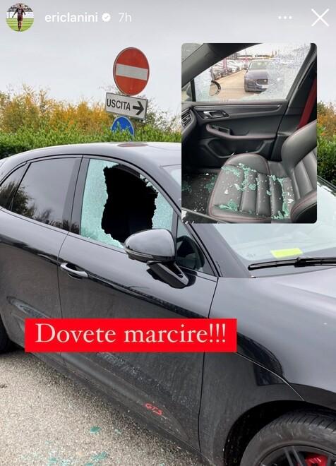 Rotto il vetro alla Porsche Sparito lo zaino di Lanini
